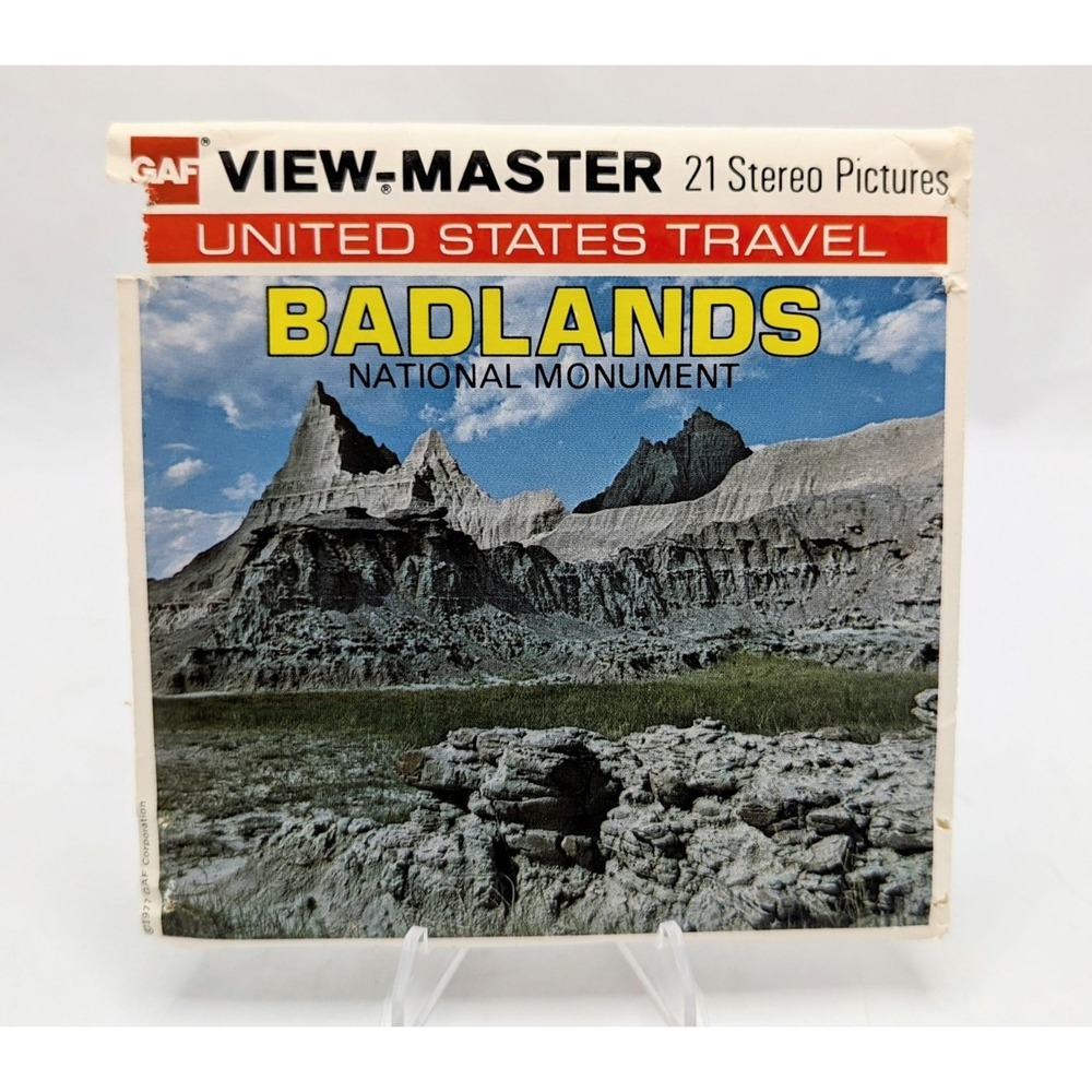 1977 View-Master Badlands National Monument 3 Reel Pack